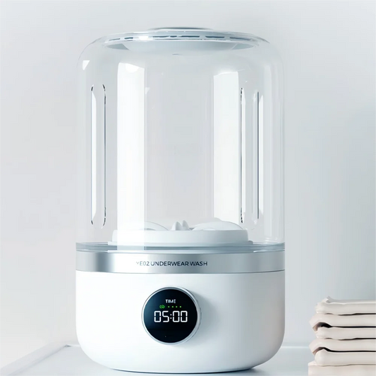 GenieBeauty Portable Washing Machine – 1L Mini Wireless Washer for Underwear, Socks, and Small Laundry